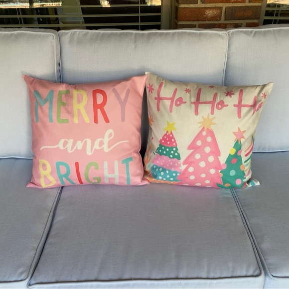 Pink Christmas Pillow  - Coquette Holiday Decor - Picture 12 of 16